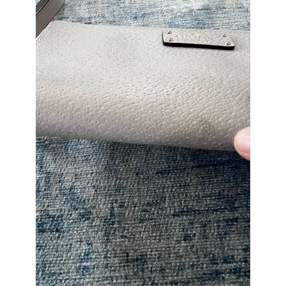 Kate Spade Gray Grove Street Anita Clutch Wristlet Wallet